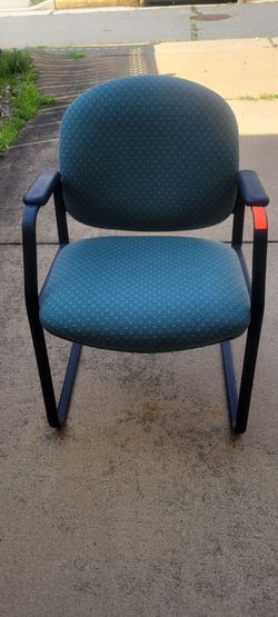 Two sturdy office chairs.