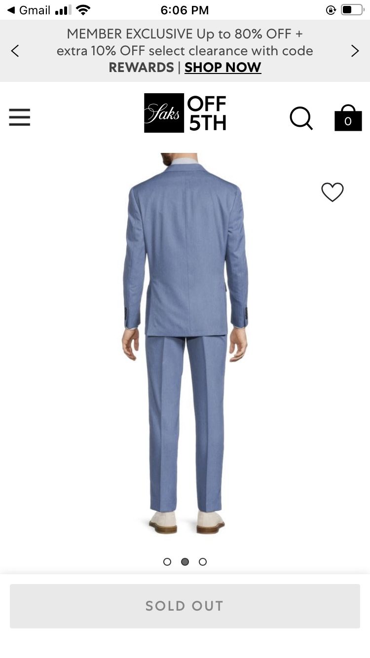 DKNY Men’s Suit (Light Blue)
