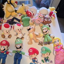 Super Mario Plushies