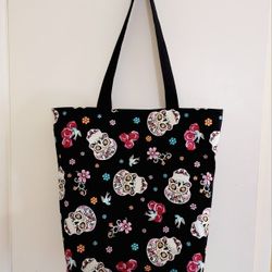 Dia De La Muerye Fabric Tote Bag