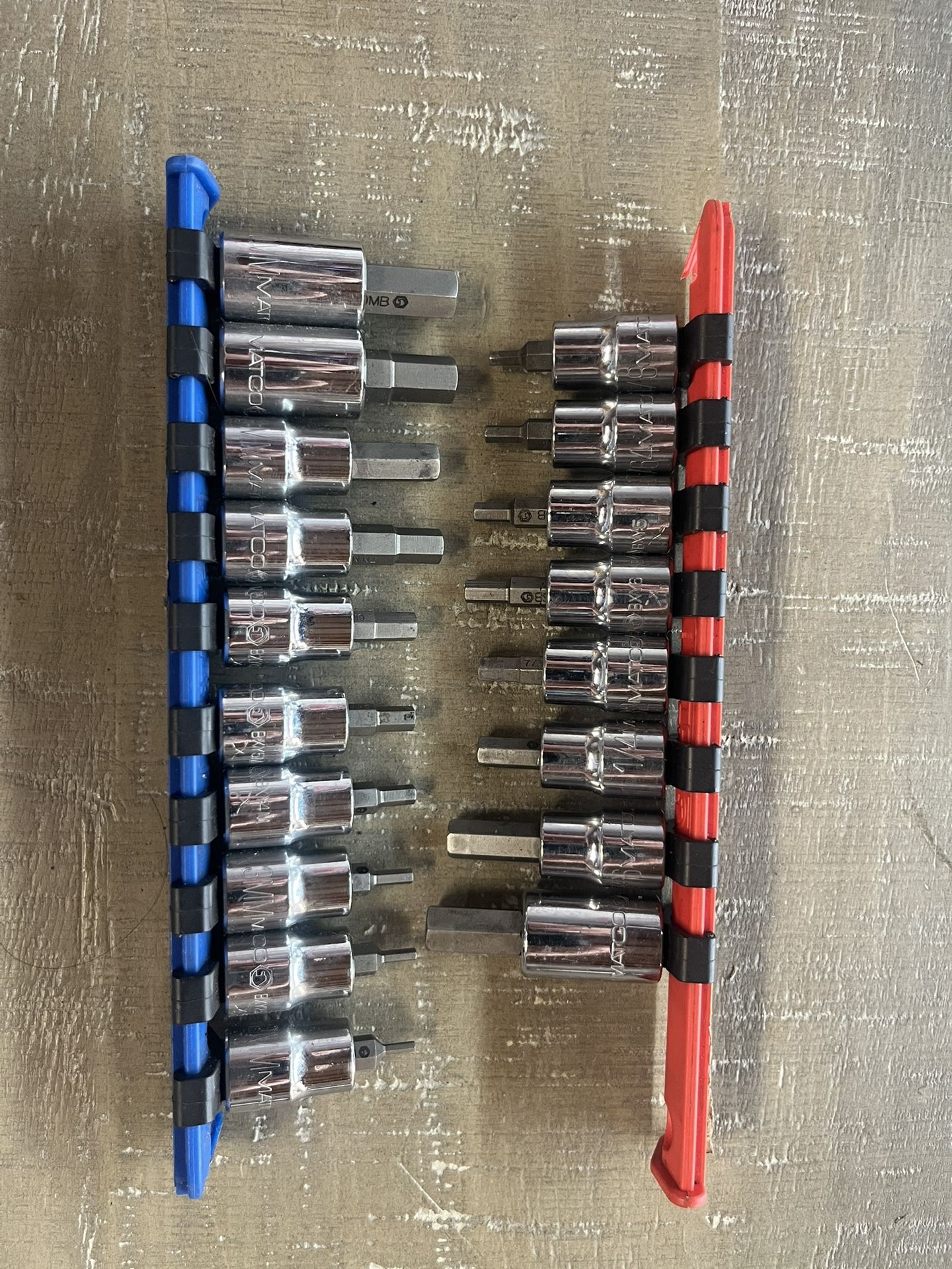 Matco Tools Allen Socket Sets METRIC and SAE Willing to trade Keywords : Marco tools, Mac tools, SnapOn tools snap on lifetime