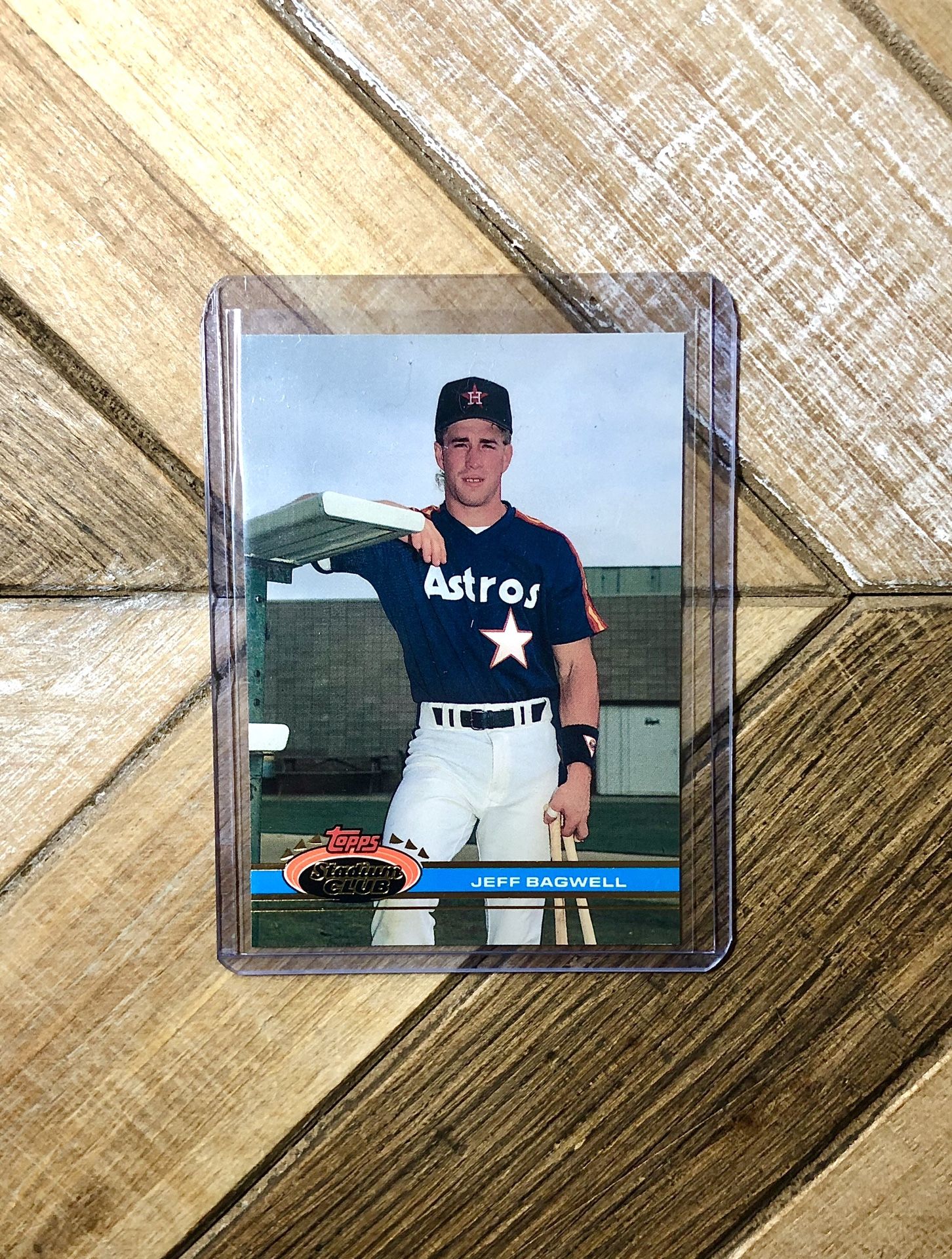 1991 Jeff Bagwell Topps Stadium Club Rookie Baseball Card 🚀⭐️