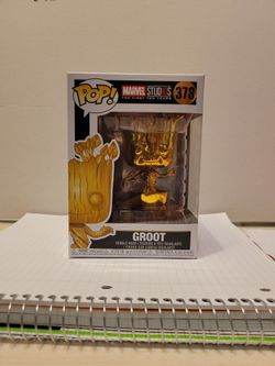Gold Chrome Groot Funko Pop
