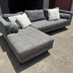 *FREE DELIVERY* Article Gray Sven Sectional 