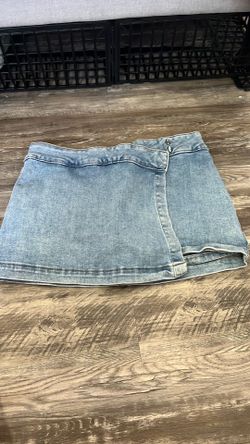 Garage denim skirt