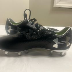 Under Armour Mangetico Women's Soccer Cleats Black Silver Size-8 New No Box 