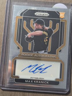 Max Kranick Panini Prizm Rookie Autograph Card