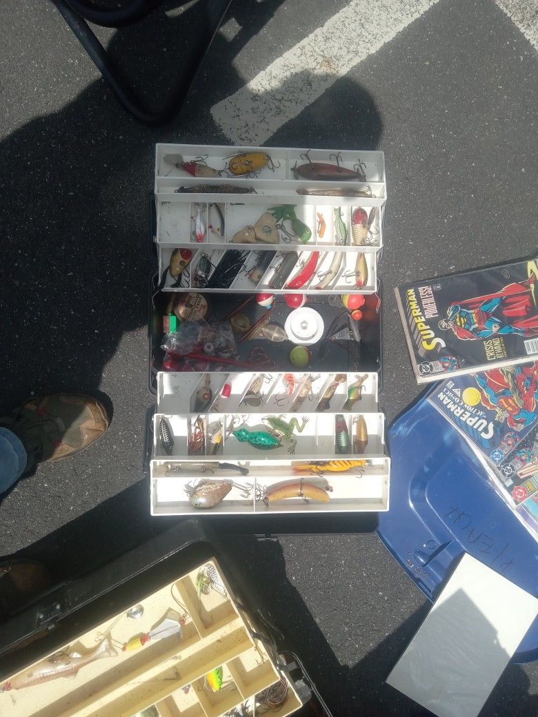 4 Full Tackle Boxes Some Antique