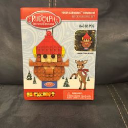 New Sealed Rudolph The Red Nosed Reindeer Lego Like Build Yukon Cornelius Ornament 82 Pieces Ages 8+ Decoration
