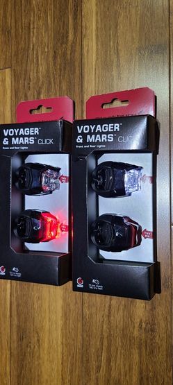 BLACKBURN VOYAGER & MARS CLICK FRONT AND REAR BICYKLE LIGHTS