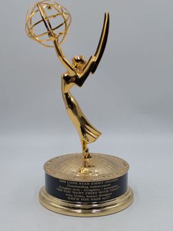 Up for sale is an original, authentic 2008 Regional Lone Star Emmy Award Statuette.