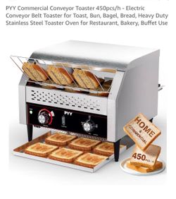 PYY Commercial Conveyor Belt Toaster 450pcs/h