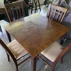 Wooden Dining Table Set Of 4