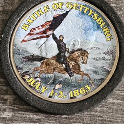 KENNEDY Half Dollar COLORIZED Civil War BATTLE OF GETTYSBURG July 1863