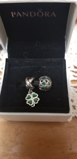 Pandora Clover charms set lucky