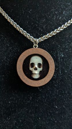 Resin 3d Printed Skull Necklace Pendants