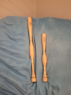 Two Wooden Training Bats for Baseball