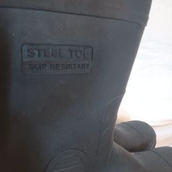 Black Genfoot Toe Slip Resistant Boots 