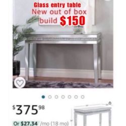 New Out Of Box Build Beautiful Table Entry/desk. /vanity $150east Palmdale 