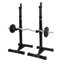 Steel Squat Rack Adjustable 40”-66” (Barbell is not included.)
