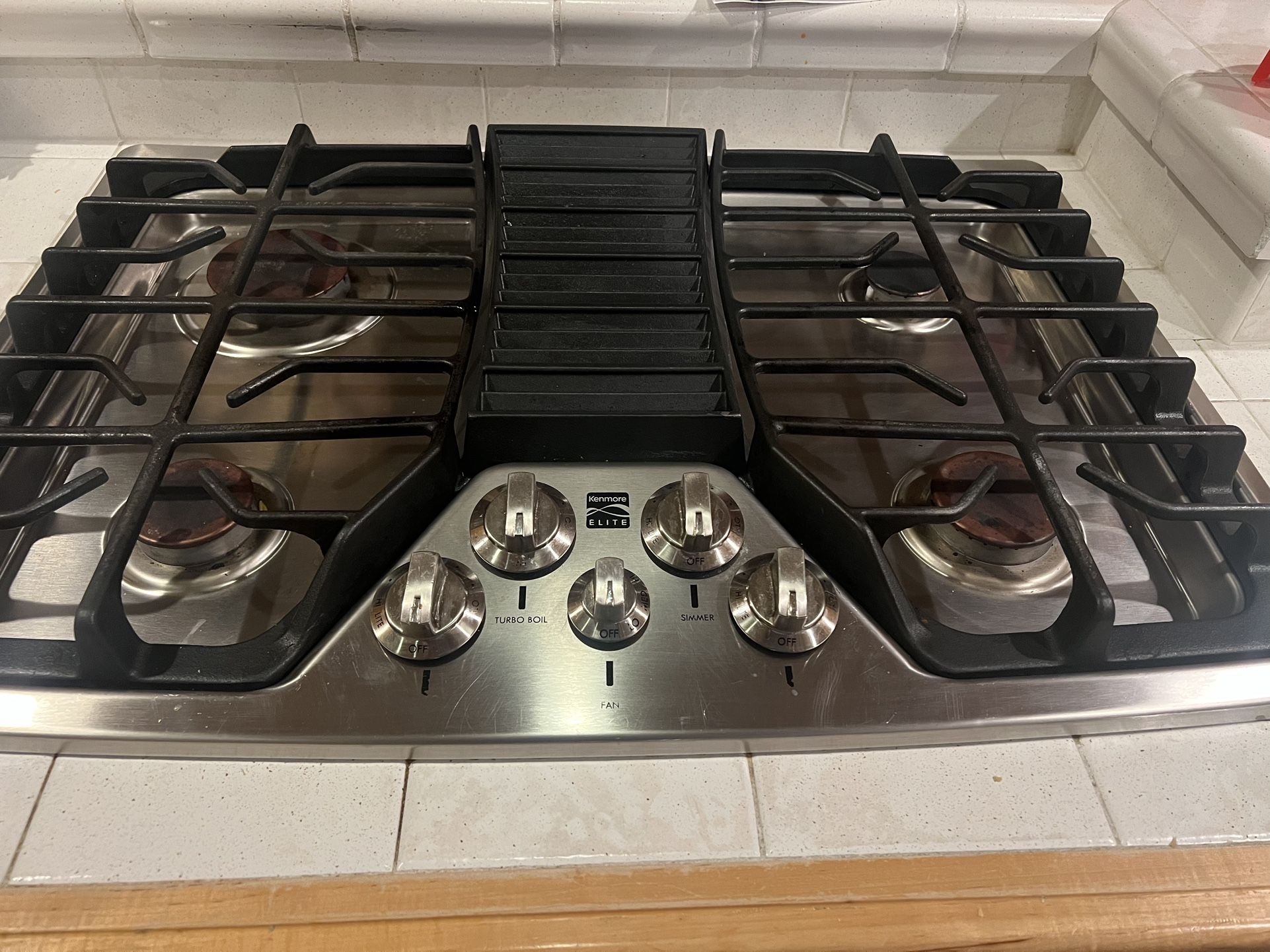 Kenmore Elite 30" Gas Downdraft Cooktop - Stainless Steel