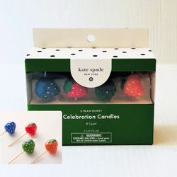 Kate Spade New York x Target 8pk Strawberry Celebration Candles