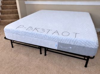 Newer King Casper Nova Hybrid 12" Mattress and Smart Platform Bed Frame