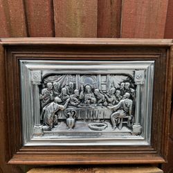 Last Supper Engraving Bas-Relief 