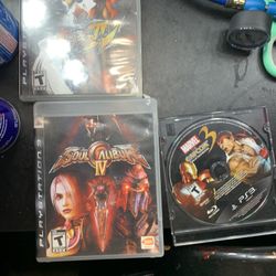 PS3 Fighting Game Bundle/ Street Fighter, Marvel, Capcom