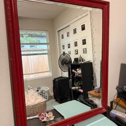 Detailed Red Mirror