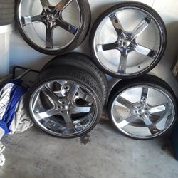 5 Lug 24in Rims 