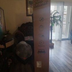 Brand New Mattress Queen Size And A Bed Frame Slightly Used In Good Condition