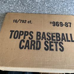 16 - 1987 Topps Baseball Card Sets From Sealed Case