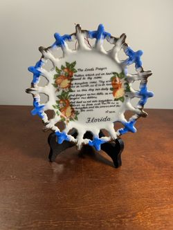 Vintage Lord’s Prayer Decorative Plate