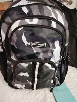 Eastsport Unisex Rally Sport Backpack in a camouflage pattern.