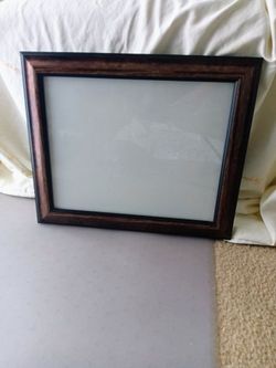 Dark Wood Picture Frame with Glass