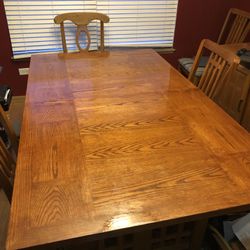 Dining Table W/ Storage Cabinet