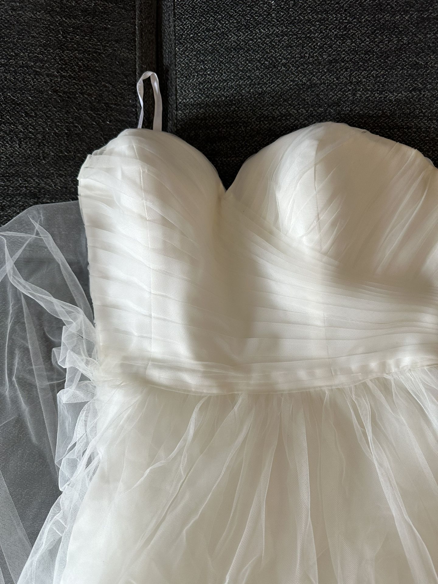 David's Bridal Ivory Wedding Dress