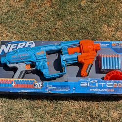 Nerf Elite 2.0 Shockwave RD-15 Dart Blaster with 30 Nerf Elite Darts and 15-Dart Rotating Drum