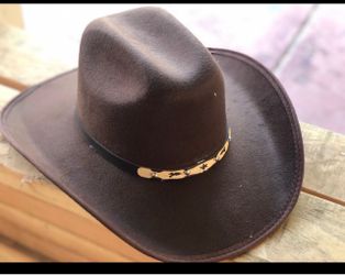 Brown Felt Cowboy Hat  Band