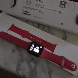Apple Watch Series 8 Red 41 M with box in New shape Flawless! 