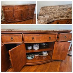 Granite Top Wood Buffet