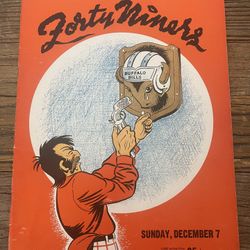 Forty Niners vs Buffalo Bills Program December 7, 1947