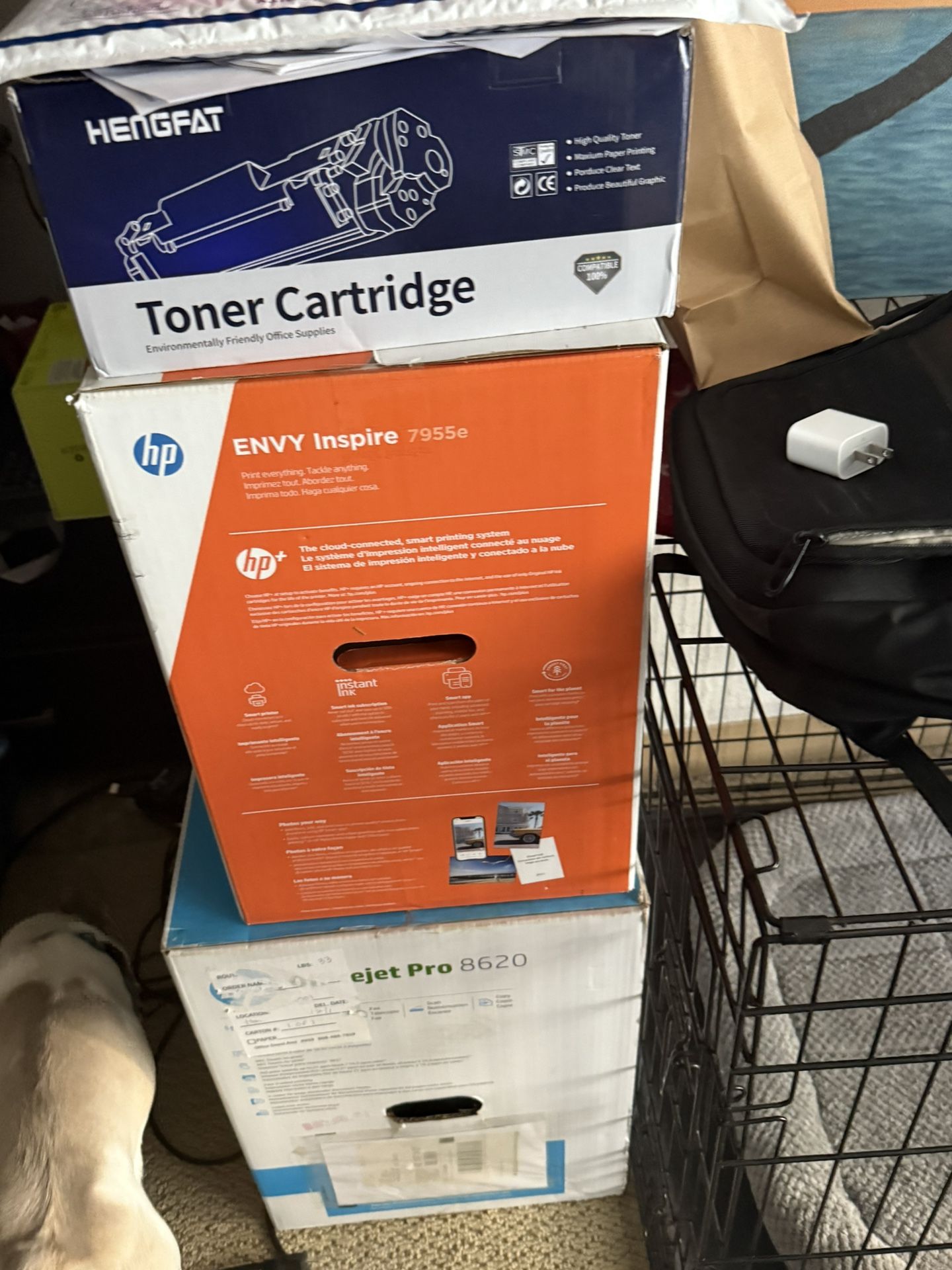 2 Brand New Oh Wifi/bluetooth Printers With A Toner And A Brand New Install