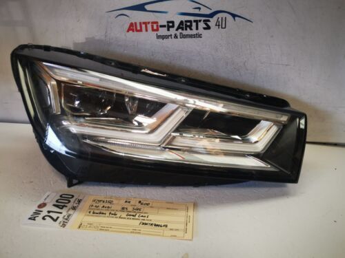 2018-2020 AUDI Q5 SQ5 RIGHT PASSENGER LED HEADLIGHT 2019 OEM AW21400