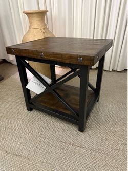 Flexsteel End Table Coffee Accent Table Rectangle in Wood