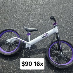 Balance Bikes 16' Perfect For Up To A 10 Year Old
