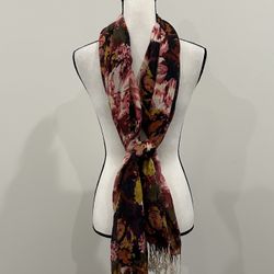 Lightweight Floral Scarf