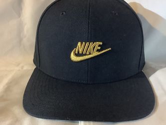 Nike Black and Gold Snap Back Cap