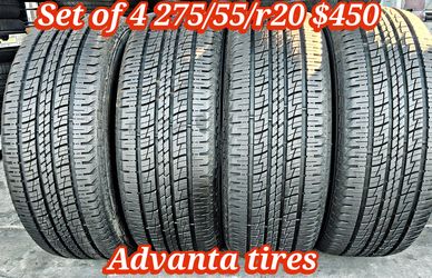 Set of 4 advanta tires 275/55/r20 90% tread ‼️ free instalation and balance ‼️